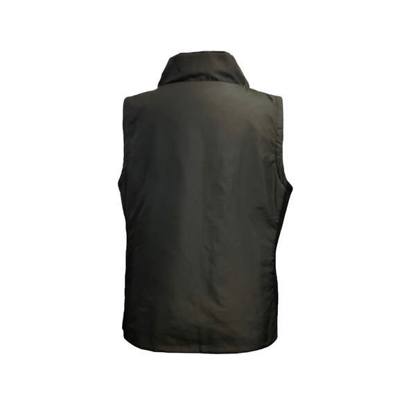 Lafayette 148 New York Women's Black Zip Up Ribbed Side Zipper Pocket Vest SZ XL - Picture 2 of 7